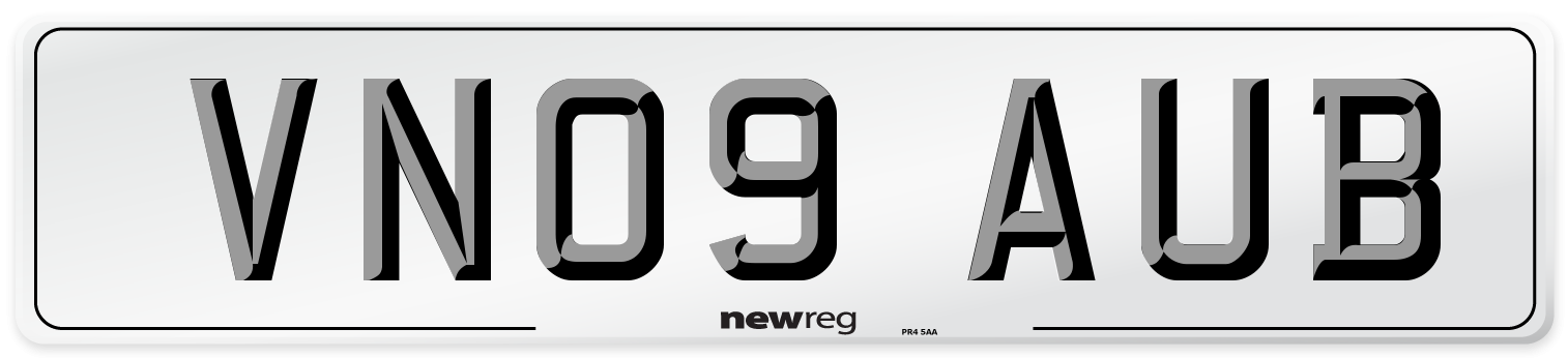 VN09 AUB Number Plate from New Reg